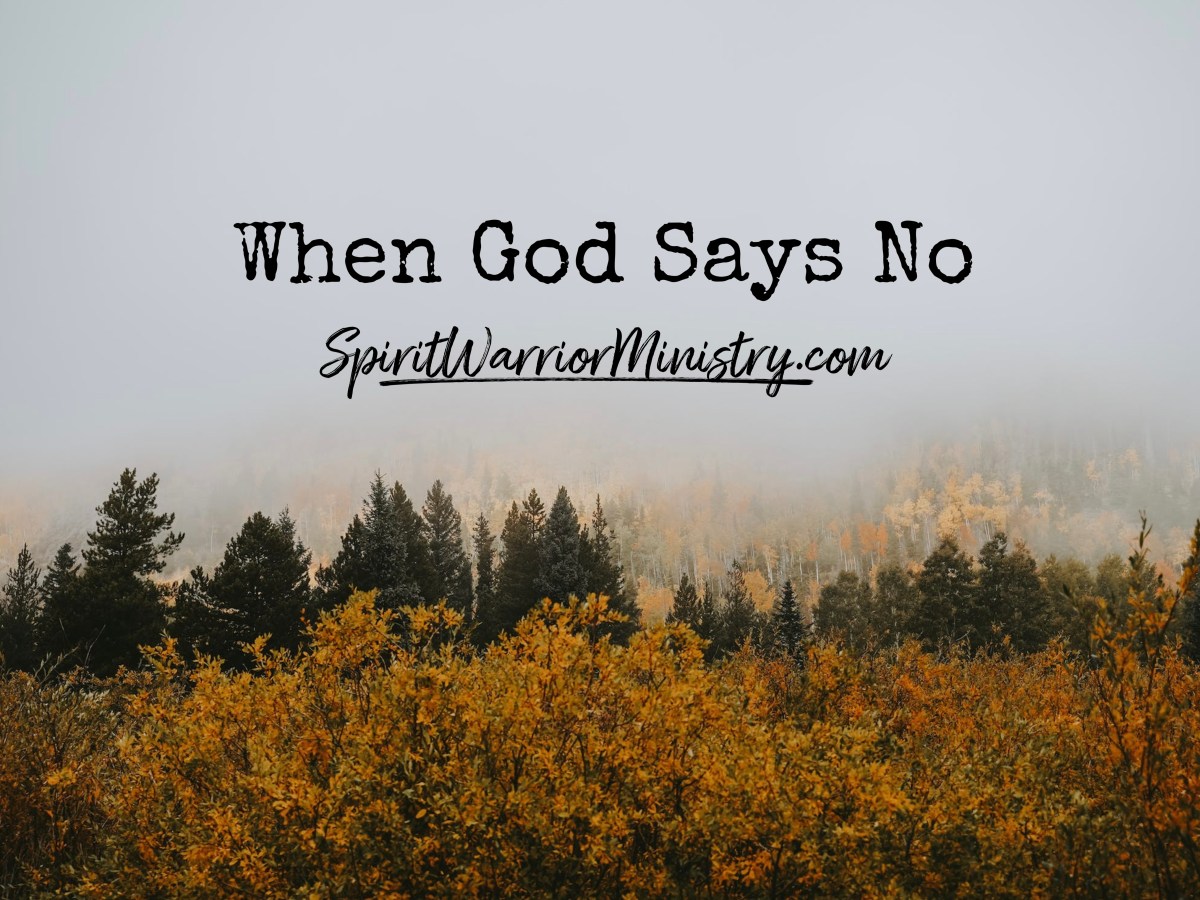 When God Says&nbsp;NO